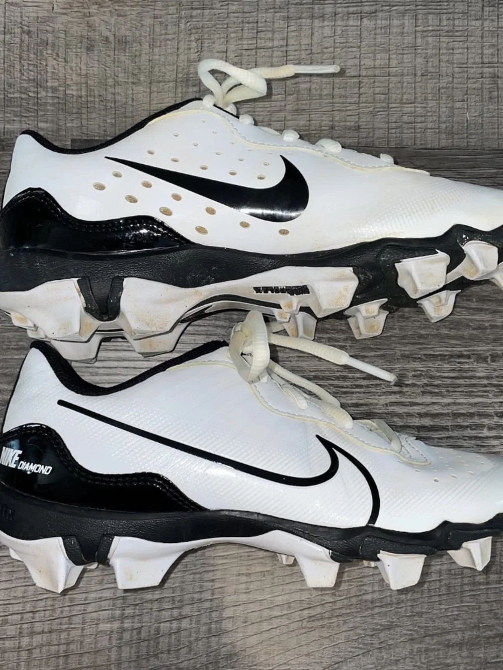Nike Fastflex Baseball Cleats Size 4 Youth Diamond Flex  Low Top Shoes